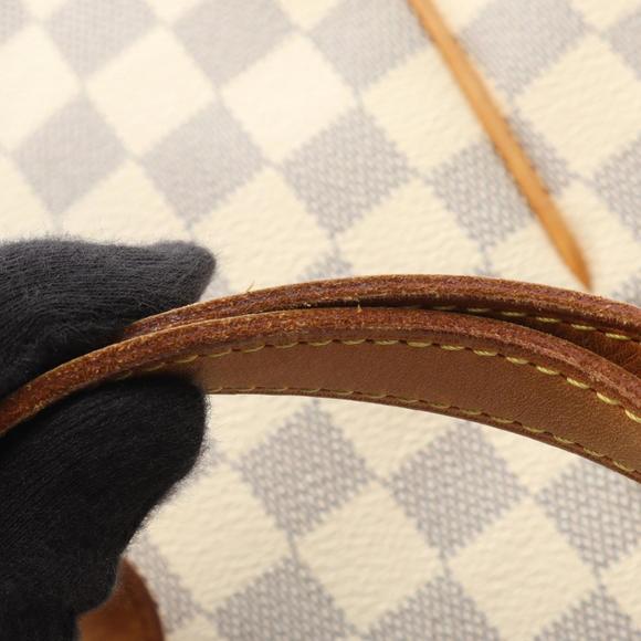 LOUIS VUITTON White Damier Leather Tote Bag - Picture 12 of 12